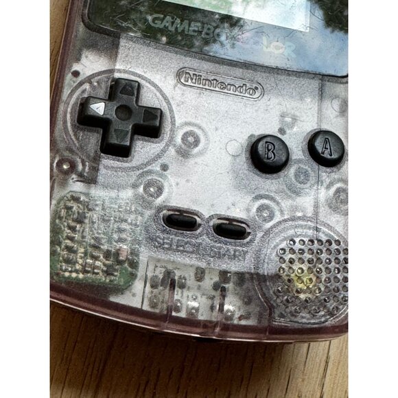 VTG Original Nintendo Game Boy Color Transparent Atomic Purple Console - Picture 2 of 6